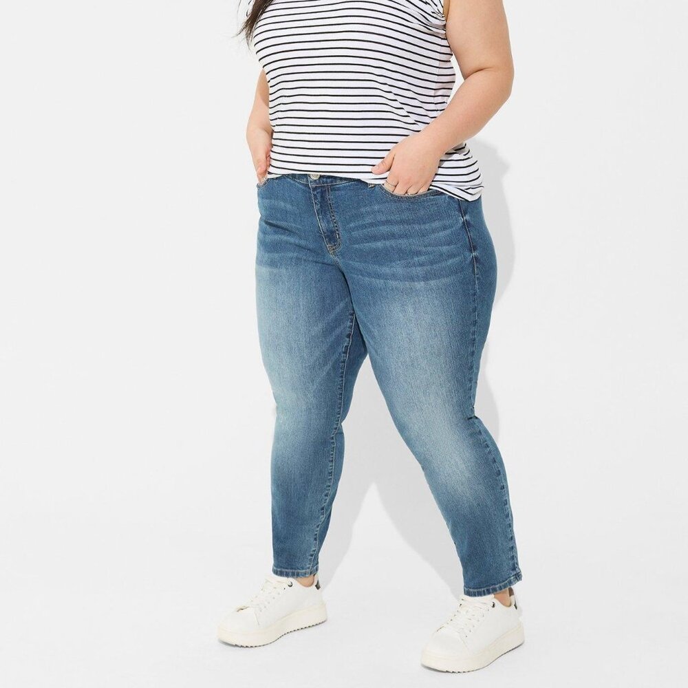 ❤️NWT TORRID JEANS - PERFECT SKINNY ANKLE STRETCH MID RISE - PLUS SIZE